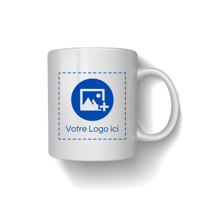 Mug 11 oz Blanc en Céramique Brillant
