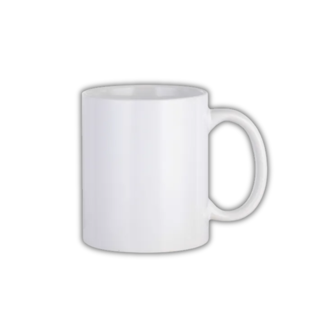 Mug 11 oz Blanc en Céramique Brillant